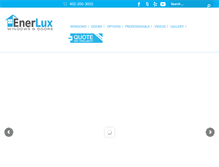Tablet Screenshot of enerluxwindows.com